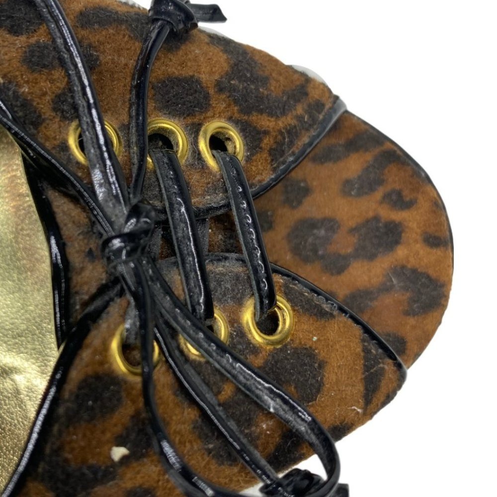 Beverly Feldman Leopard Play Along Heels Size 8M - Picture 8 of 12